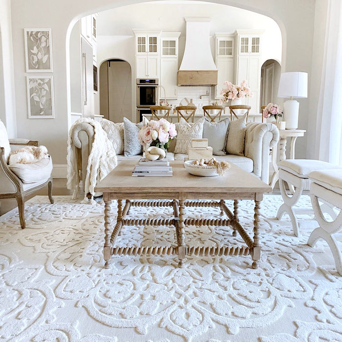 My Texas House Dahlia, Transitional, Medallion, Woven Area Rug, 7'9" X 10'10"
