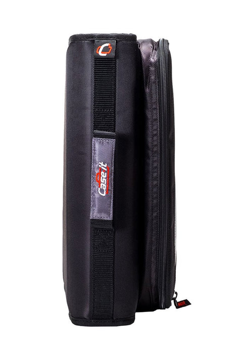 Case It 2" D-Ring Zipper Binder with 13.3" Tablet Pouch, Black, LT-007