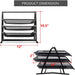 3 Tier Paper Tray Organizer for Desk, Black Stackable File Rack Metal Mesh Letter Trays, Multifunctional Metal Grid Document Holder and Storage for Office Desktop Organization and Accessories