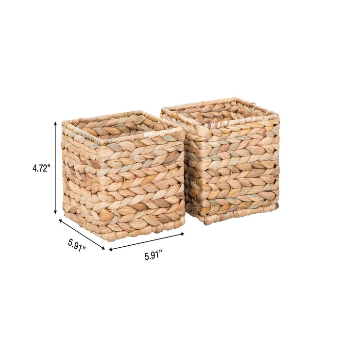 Better Homes & Gardens Woven Natural Water Hyacinth Organizational Basket Set of 3