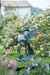 Large Garden Fairy Outdoor Statue, Solar Garden Sculptures & Statues with Crackle Glass Globe, Bronze Patina Garden Art for Lawn Patio Yard Decor 13.2 Inch