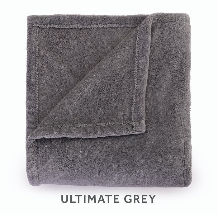 Sunbeam Heated Electric Blanket, Bedding, Queen, Microplush, Ultimate Grey