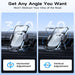 [2023 OVER-THE-TOP Stabiility]  Phone Mount for Car Vent Clip Universal Grey Car Phone Holder Mount Hands-Free Cell Phone Holder for Car Air Vent Clip for Iphone 14 Samsung Note ＆ All Phones