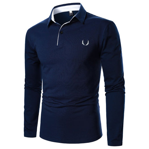 Men Fashion Shirts Stitching Casual Fashion Design Top Long Lapel Loose Sleeve Shirts