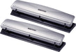 Bostitch Office 3 Hole Punch, 12 Sheet Capacity, All-Metal, Silver