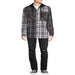 Men'S and Big Men'S Hooded Flannel Shirt with Long Sleeves, Sizes up to 5X