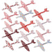 28 Valentines Day Greeting Cards with Foam Airplanes Toy for Kids Valentine’S Planes Party Favors Gift Supplies, School Classroom Exchange Prizes