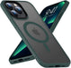 Magnetic Case for Iphone 14 Pro Max Case [Mil-Grade Drop Tested & Compatible with Magsafe] Translucent Matte Back with Aluminum Alloy Keys, Anti-Fingerprint Anti-Scratch 6.7 Inch, Black