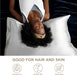 Satin Silky Pillowcase for Hair and Skin Queen - Dark Grey, 2 Pack 20X30 Inches - Set of 2 with Envelope Closure, Similar to Silk Pillow Cases, Gifts for Women Men