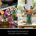 Icons Flower Bouquet 10280 Building Decoration Set - Artificial Flowers with Roses, Decorative Home Accessories, Gift for Him and Her, Botanical Collection and Table Art for Adults