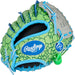 2022 Players Series Dino Baseball Glove Mitts, Green, Gray and Blue, 9 In, Right Hand Throw