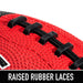 Junior Size Rubber Football - 6 Pack Deflated with Pump