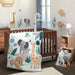 Jungle Friends White/Gray Giraffe Nursery Lamp with Shade & Bulb