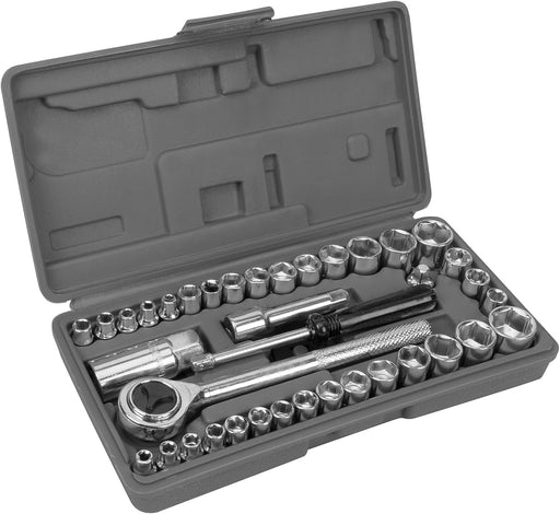 W1173 Sae/Metric 40-Piece SAE and Metric Socket Set, 1/4-Inch & 3/8-Inch Drive