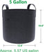 Gardzen 10-Pack 5 Gallon Grow Bags, Aeration Fabric Pots with Handles