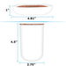 Bathroom Accessories Set, Toothbrush Holder, Soap Dispenser, Rose Gold and White, 4 Piece