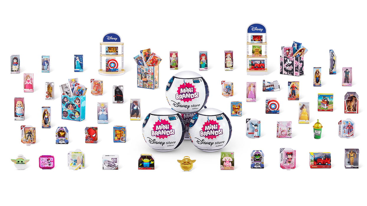 5 Surprise Mini Disney Brands Series 1 Mystery Capsule Real Miniature Disney Brands Collectible Toy by