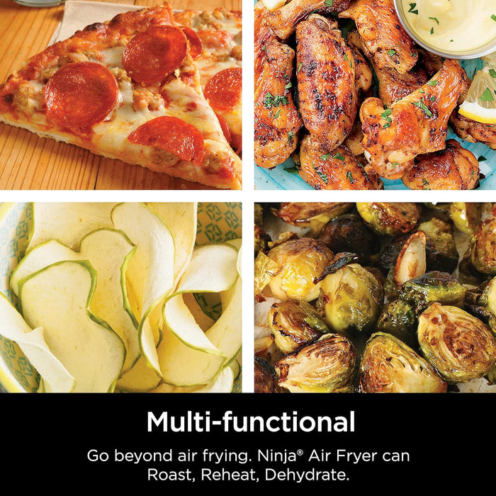 AF101 Air Fryer That Crisps, Roasts, Reheats, & Dehydrates, for Quick, Easy Meals, 4 Quart Capacity, & High Gloss Finish, Grey