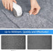 Fabric Shaver and Lint Remover, Sweater Defuzzer with 2-Speeds, 2 Replaceable Stainless Steel Blades, Battery Operated, Remove Clothes Fuzz, Lint Balls, Pills, Bobbles Gray