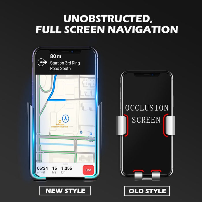 2021 Upgraded  Phone Car Holder with Stronger Vent Clip, Hands Free Cell Phone Holder for Car