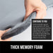 Gorilla Grip Thick Memory Foam Bath Rugs, Soft Absorbent Velvet Bathroom Mats, Durable Dots on Underside, Machine Washable Bathmat, Carpet Rug Room Decor for Shower Floor, 24X17 Mat, Graphite Gray