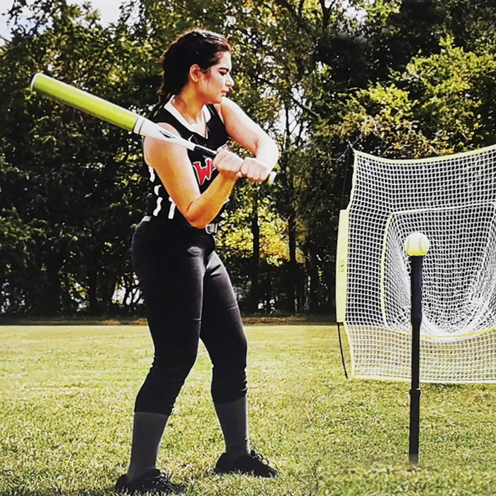 Athletic Works 7 Ft. X7 Ft. Hit Pitch Training Net for Baseball and Softball, Baseball Protective Screens