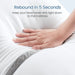 Pillows for Bed Set of 2 King Size, down Alternative Pillows Ultra Soft Fiber Fill