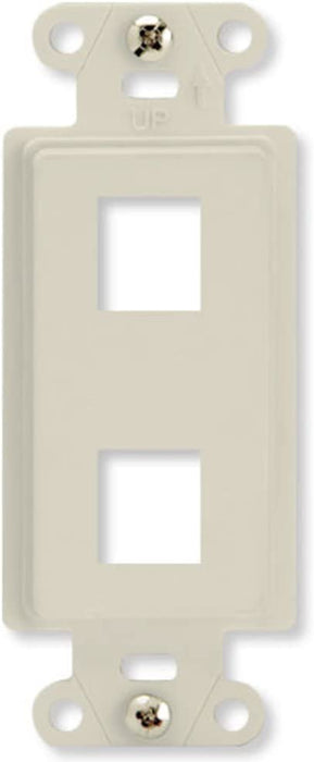 On-Q WP3413WH10 High Impact Flame Retardant Plastic 3-Port Decorator Outlet Strap, White, 10 Count