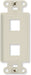 On-Q WP3413WH10 High Impact Flame Retardant Plastic 3-Port Decorator Outlet Strap, White, 10 Count