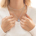 Layered Choker Necklaces for Women, 14K Gold Plated Dainty Layering Paperclip Chain Necklace Simple Adjustable Initial Coin Pendant Necklaces Layered Gold Chain Necklaces for Women Jewelry Gifts