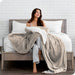 Plush Sherpa Bed Blanket, Fluffy & Soft, Reversible, Lightweight, Twin/Twin XL, Light Taupe