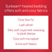 Sunbeam Heated Electric Fleece Blanket with 5 Heat Settings, Queen, Garnet
