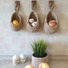Jute Eco Storage Basket Portable Wall Hanging Flower Basket Organizer Fruit Vegetable Toys,Rattan Box Home Decoration by