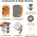 Bento Box Lunch Box, Adult Lunch Container with 3L Large Capacity, Microwave Safe 3 Layers Stackable Lunch Box, Leakproof Food Container with Dividers and Sauce Boxes for Kids and Adults