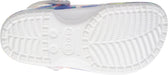Unisex Classic Graphic Clogs, White/Multi, 8 US Men