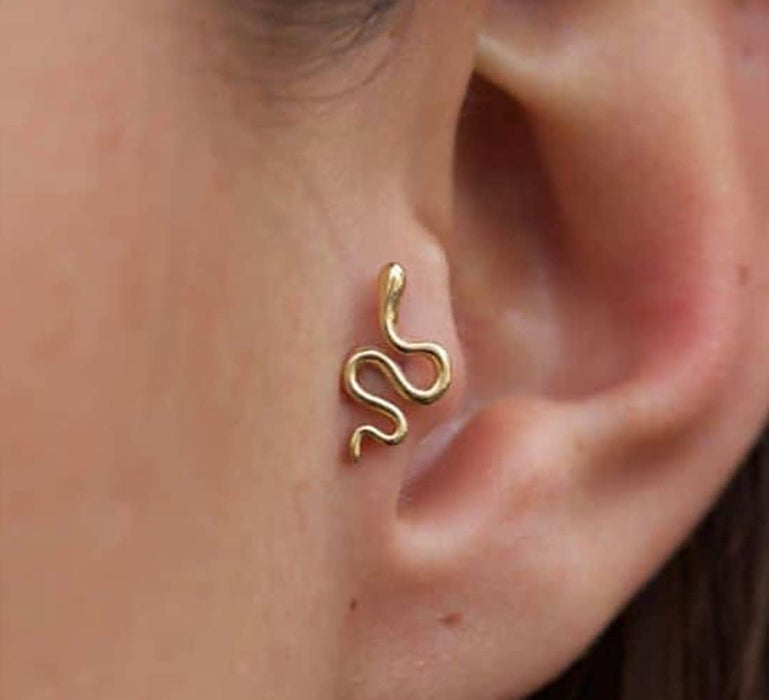 Cartilage Earring Cartilage Piercing Jewelry Forward Helix Earrings Cartilage Hoop Earring Helix Piercing Jewelry Tragus Piercing Jewelry Tragus Earrings for Women Silver Rose Gold