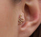Cartilage Earring Cartilage Piercing Jewelry Forward Helix Earrings Cartilage Hoop Earring Helix Piercing Jewelry Tragus Piercing Jewelry Tragus Earrings for Women Silver Rose Gold
