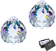 Clear Glass Crystal Ball Prism Pendant Suncatcher 40Mm Pack of 2