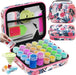 Diamond Painting Storage Containers, 60 Slots Diamond Painting Accessories Shockproof Jars for Jewelry Beads Rings Charms Glitter Rhinestones