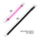 2Pcs Adjustable Pet Car Seat Dog Cat Auto Safety Leash Vehicle Seatbelt Harness (Black & Pink)