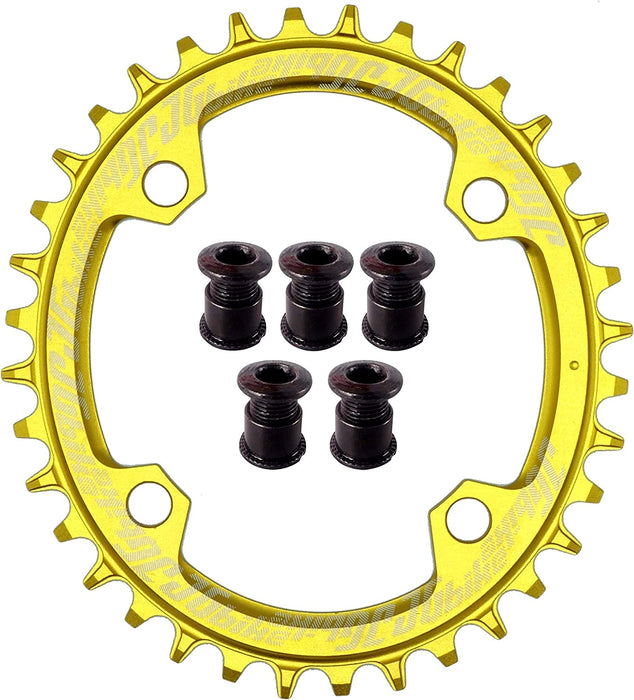 Elite round Oval Chainring 104Mm BCD 30T 32T 34T 36T 38T Narrow Wide Single Chainring for 8 9 10 11 12 Speed MTB XC Trail E-Bike Fat Bike Mountain Bike Bicycle