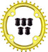 Elite round Oval Chainring 104Mm BCD 30T 32T 34T 36T 38T Narrow Wide Single Chainring for 8 9 10 11 12 Speed MTB XC Trail E-Bike Fat Bike Mountain Bike Bicycle