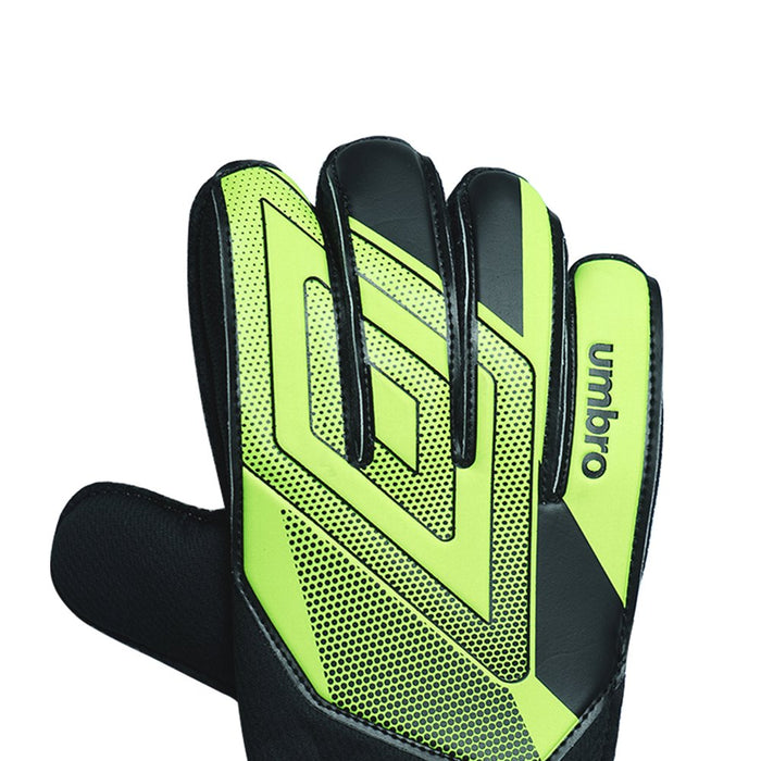 Umbro Junior Soccer Goalie Gloves, Green, 1 Pair, for Soccer Training, Medium Size, for Junior