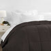 Chocolate All Season Alternative down Solid Comforter, Full/Queen, by Noble Linens