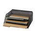 Pen + Gear,Desktop Organizers, Metal Mesh Desk Organizer with Hook,Black, 3 Compartments,