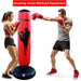 Punching Bag, Freestanding Kickboxing Heavy Standing Punching Boxing Bag, with Stand, for Adults, Men and Women, Teens and Youth, at Home, Gym or Office