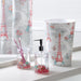 Paris Rounded Decaled Plastic Bathroom Trash Can by Your Zone, Multi