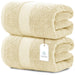 Luxury Bath Sheet Towels Extra Large | 35X70 Inch | 2 Pack, Beige