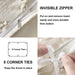 Oli Anderson Tufted Duvet Cover Queen Size, Soft and Lightweight Duvet Covers Set for All Seasons, 3 Pieces Boho Embroidery Shabby Chic Bedding Set (Beige, Queen, 90’’ X 90’’)