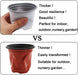 Plastic Plant Nursery Pots White Flower Seedling Starter Pots for Little Garden Pots to Repot Succulents and Plants (100PCS)